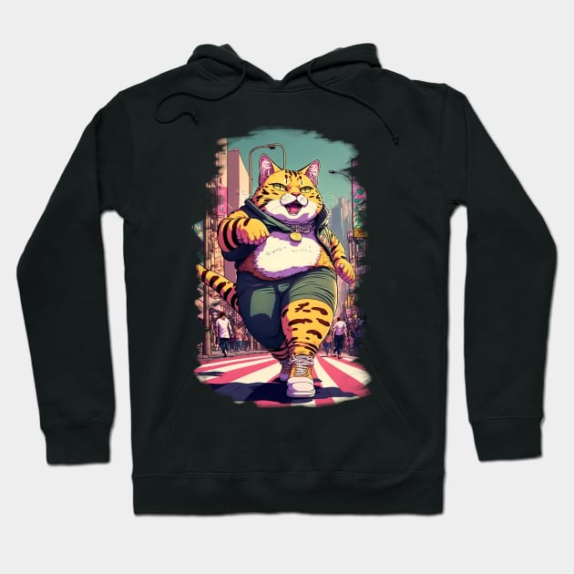 Cute Big Cat Hoodie by Holycat